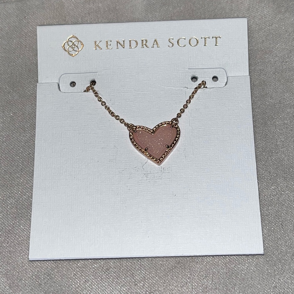 Kendra Scott Rose Gold Heart Necklace